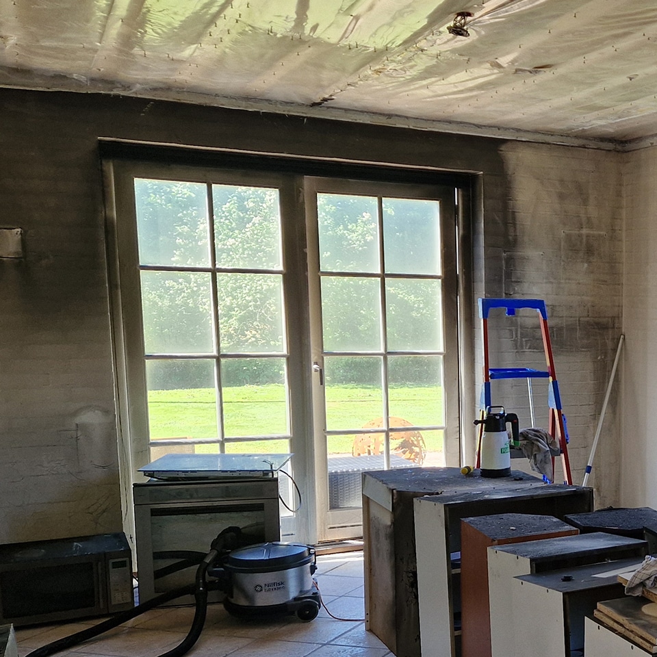 Brandskadet stue i privat bolig, del 1
